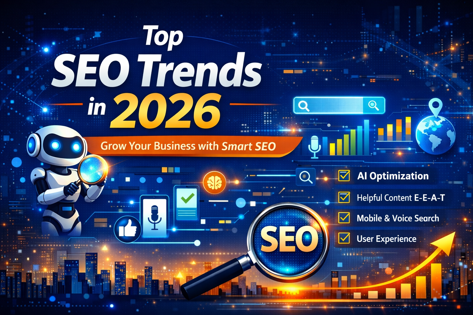 Top SEO Trends in 2026 infographic by ChannelPro Communication